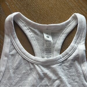 Lululemon White Racerback Tank Top NWOT
